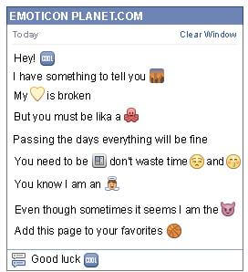 cool emoticon facebook