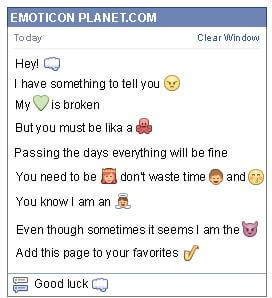 Conversation with emoticon Fist for Facebook
