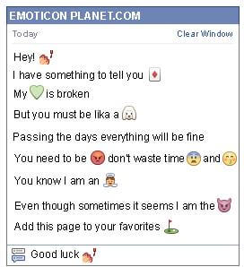 Conversation with emoticon Nail Polish for Facebook