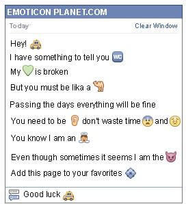 Conversation with emoticon Taxi for Facebook