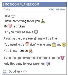 How to make White Star Emoticon on Facebook